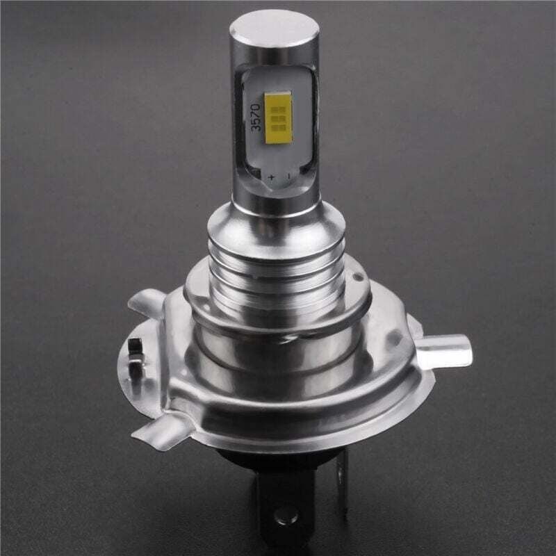 Set mit 2 CSP Super White H4 9003 HB2 6000K LED-Scheinwerferlampen