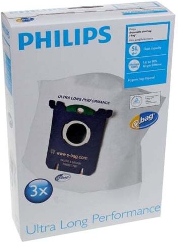 Set mit 3 klassischen, langlebigen einwegbeuteln Philips FC8027/01