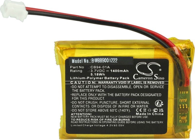 Vhbw - Akku Ersatz für Motorola CB94-01A für Babyphone Babytalker (1400 mAh, 3,7 v, Li-Polymer)