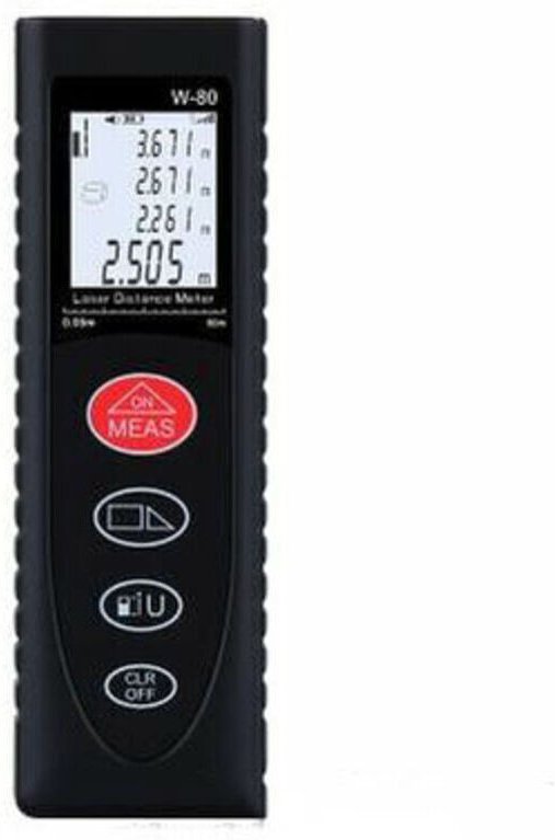 Laser-Entfernungsmesser, tragbares Lasermessgerät mit Hintergrundbeleuchtung, Distanzmessung für Volumen/Oberfläche/Pyth...