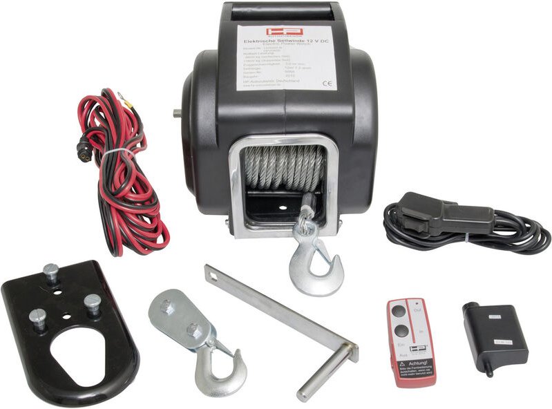 Seilwinde 20605 Zugkraft (rollend)=6800 kg Kabel-Fernbedienung, Funk-Fernbedienung - Hp Autozubehör
