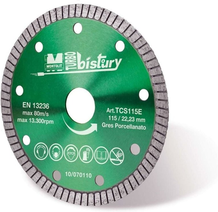 Diamantscheibe Fž£r Feinsteinzeug Keramikfliesen Montolit Turmont Tcs-E