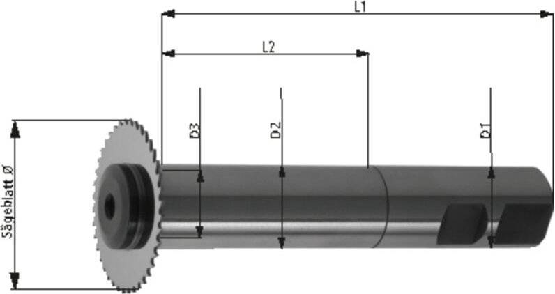 Sägeblattaufnahme D1835B d 63 x 16 mm Tschorn