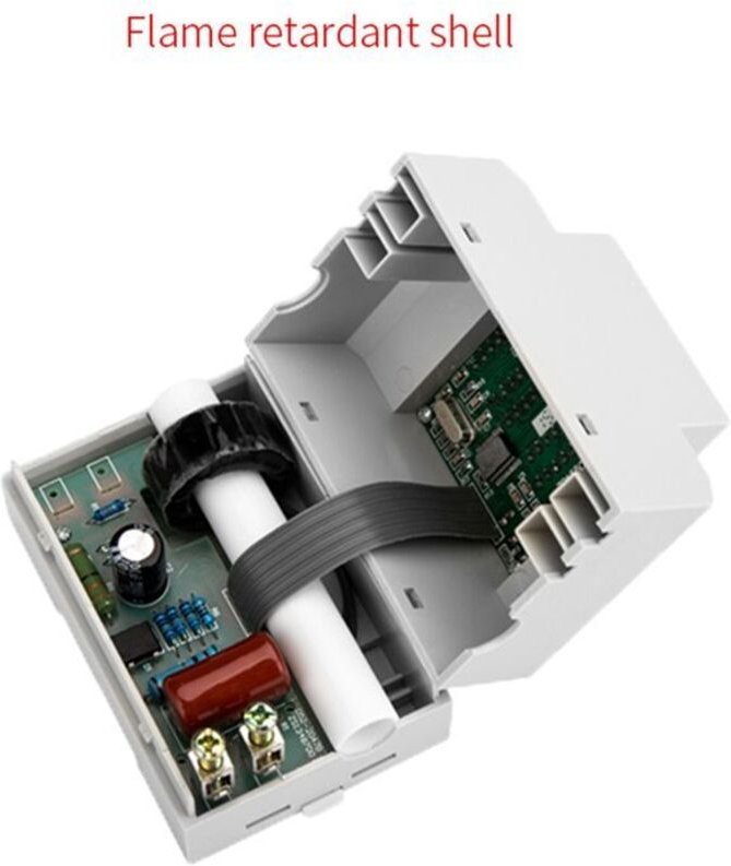 D52-2058 Wattmeter Din-Schienen-Volt-Strommessgerät Leistungsfaktor-Digitalmessgerät AC80-300V Multifunktions-Kwh-Hz-Mes...