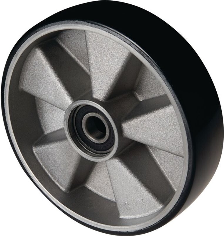 Lenkrad Polyurethan Naben-L.43mm Rad-B.50mm D.200mm Guss-Felge