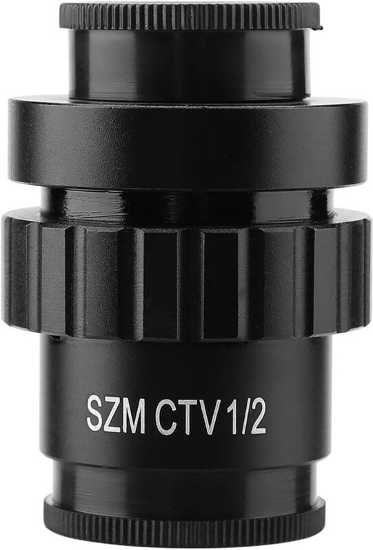 Aluminiumlegierung C-Mount 1/2 Zoll CTV-Adapter Stereomikroskop-Hilfsobjektiv für SZM-Video - Zoternen