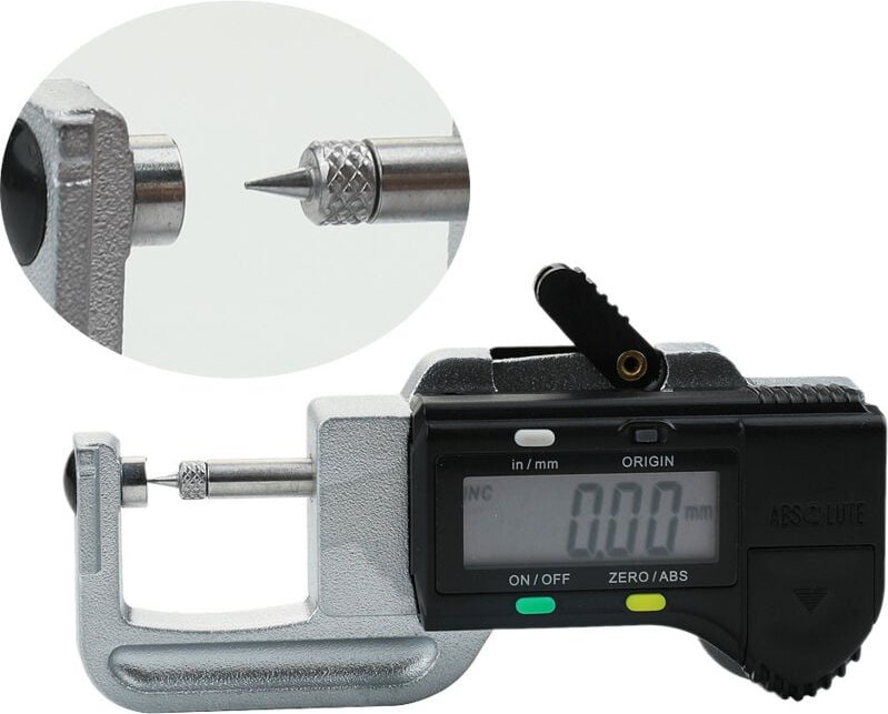Digitale Dickenmessgeräte 0,001 mm 0–12,7 mm elektronisches Mikrometer-Dickenmessgerät