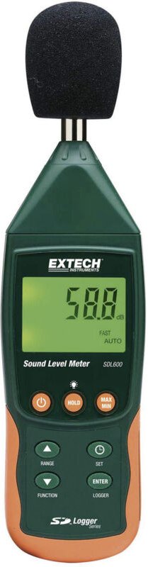 Schallpegel-Messgerät Extech SDL600 31.5 Hz - 8000 Hz 30 - 130 dB kalibriert Werksstandard (ohne Zer
