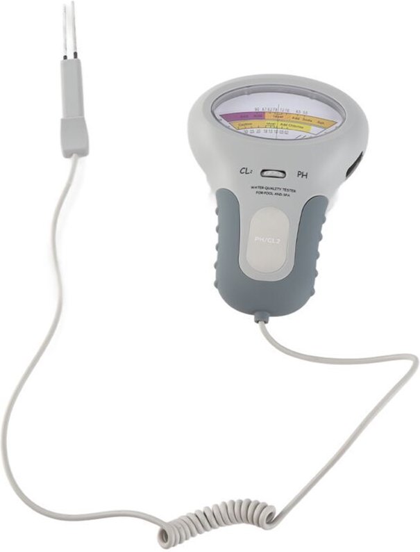 2-in-1-Chlor- und pH-Messgerät für Schwimmbäder und Whirlpools, tragbares Wasserqualitätsmessgerät mit Nadel, pH/Cl2-Wer...