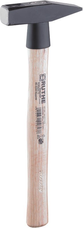 Ruthe Schlosserhammer 1.000g Deutsche Form mit Hickorystiel