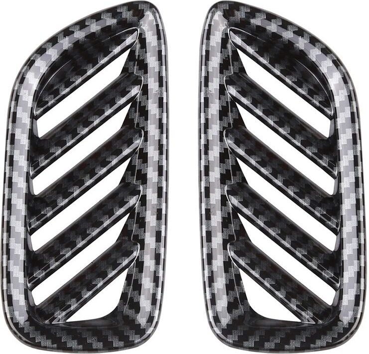 Tlily - Für 2023 Carbon Fiber Auto Dashboard Air Outlet Vent Trim Abdeckung Aufkleber Dekoration Rahmen