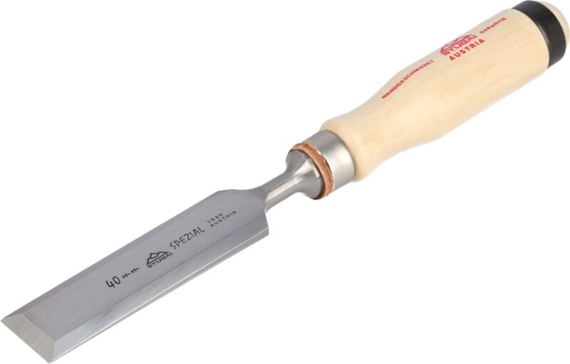 Stubai - Spezial Stemmeisen (Stechbeitel) mit Weißenbuchenheft Breite 40 mm