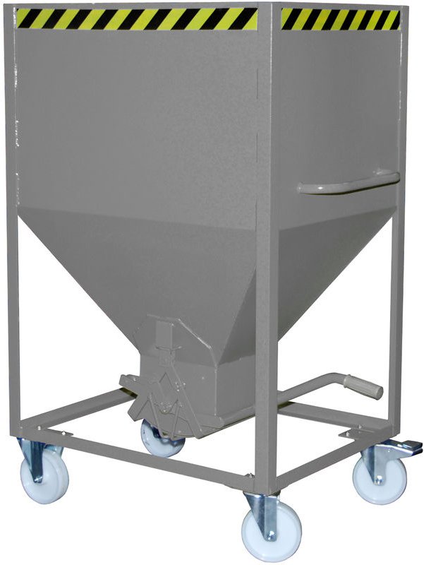 Bauer Silobehälter SR 600, lackiert, Mausgrau