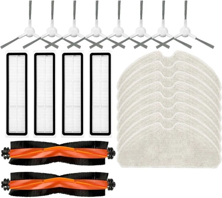 Für F9 Pro Ersatz Wichtigsten Seite Pinsel Hepa-Filter Mopp Tuch