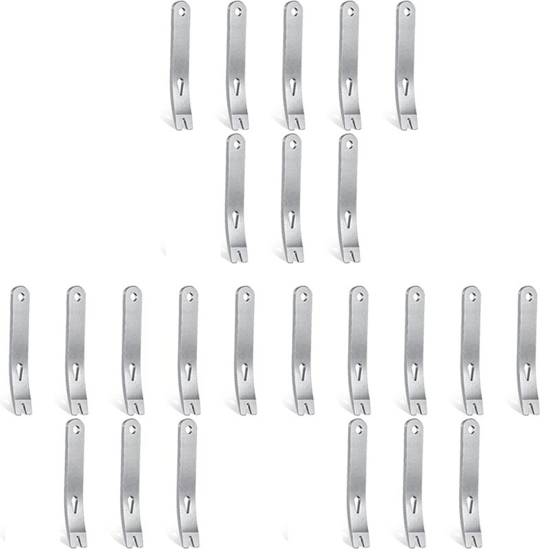 24 Stück Mini Brecheisen Rostfreier Stahl Flach Multifunktions Kleine Hebel Brecheisen Mini Brecheisen ÜBerlebens Öffner...