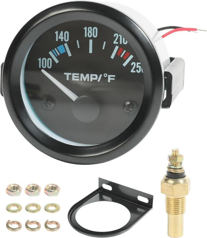 Autothermometer, Wassertemperaturanzeige, 2" elektrische Wassertemperaturanzeige, 40 °C bis 120 °C Wassertemperaturanzei...