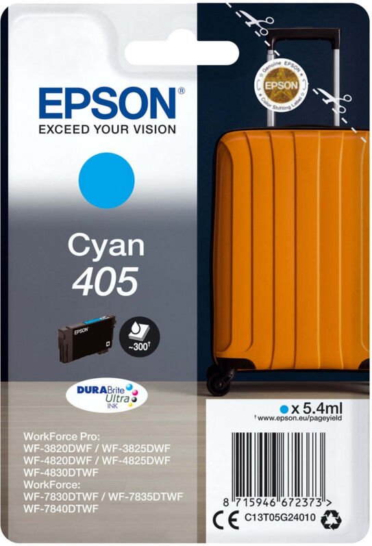 Epson C13T05G24010 Druckerpatrone 405 Cyan (C13T05G24010)