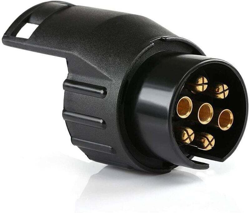 Anhängeradapterstecker, universelles Zubehör, wasserdichter 7-poliger auf 13-poliger Anhängerkupplungsadapter, kompatibe...