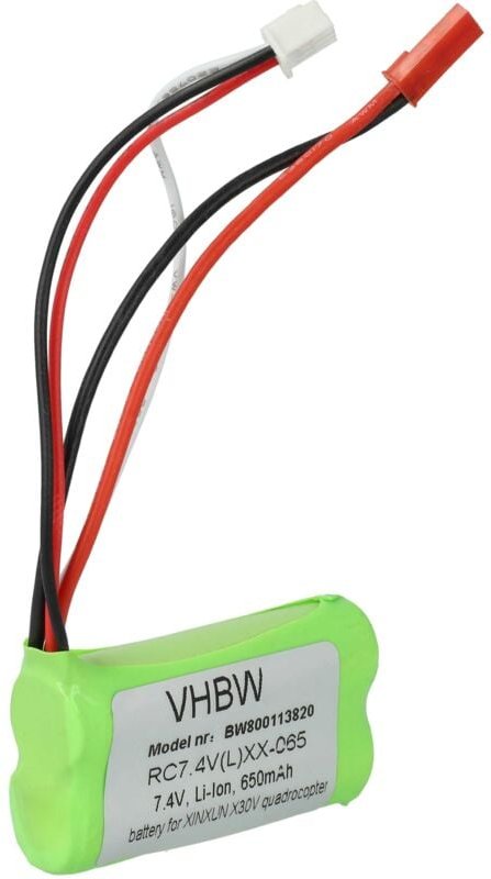 Vhbw - 1x Akku kompatibel mit Jamara Flyscout Drohne Multicopter Quadrocopter (650 mAh, 7,4 v, Li-Ion)