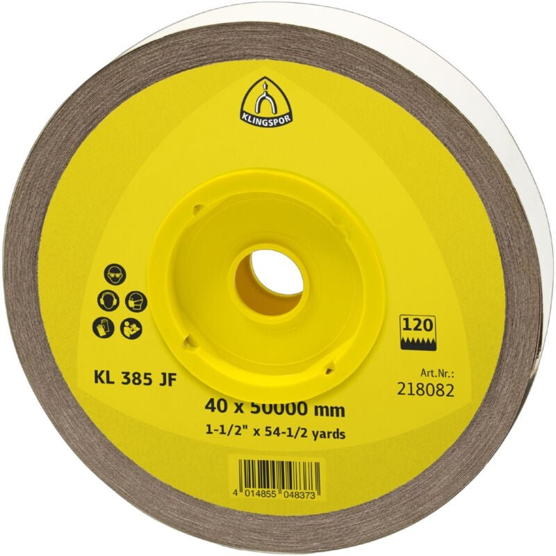 Klingspor - Schleifgeweberolle kl 385 jf 50 m x 40 mm Körnung 400 - 218090