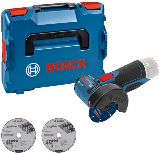 Bosch gws 12V-76 Professional Akku Winkelschleifer 12 v 76 mm Brushless ( 06019F2003 ) + L-Boxx - ohne Akku, ohne Ladege...