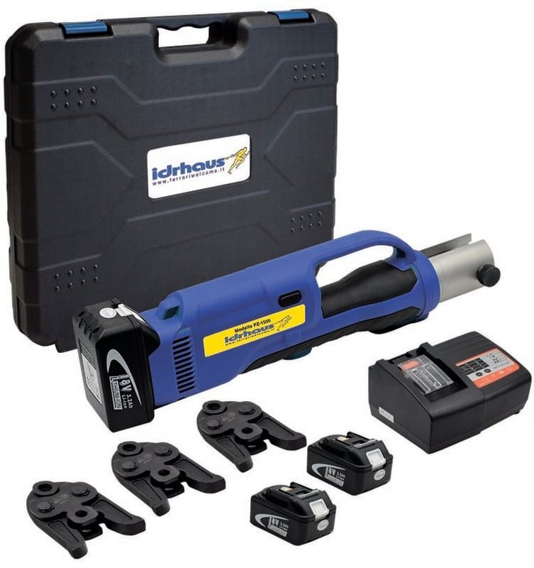 Ferrari Srl - pz-1550 batteriebetriebene Pressmaschine mit Profilbacken th 16-20-26