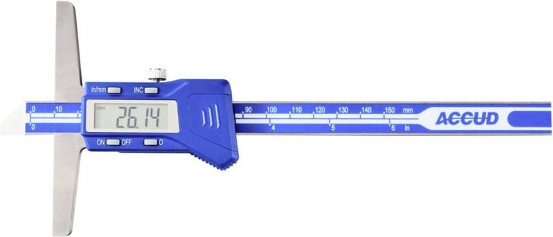 Basetech - Accud 1601078 Tiefenmessschieber 200 mm