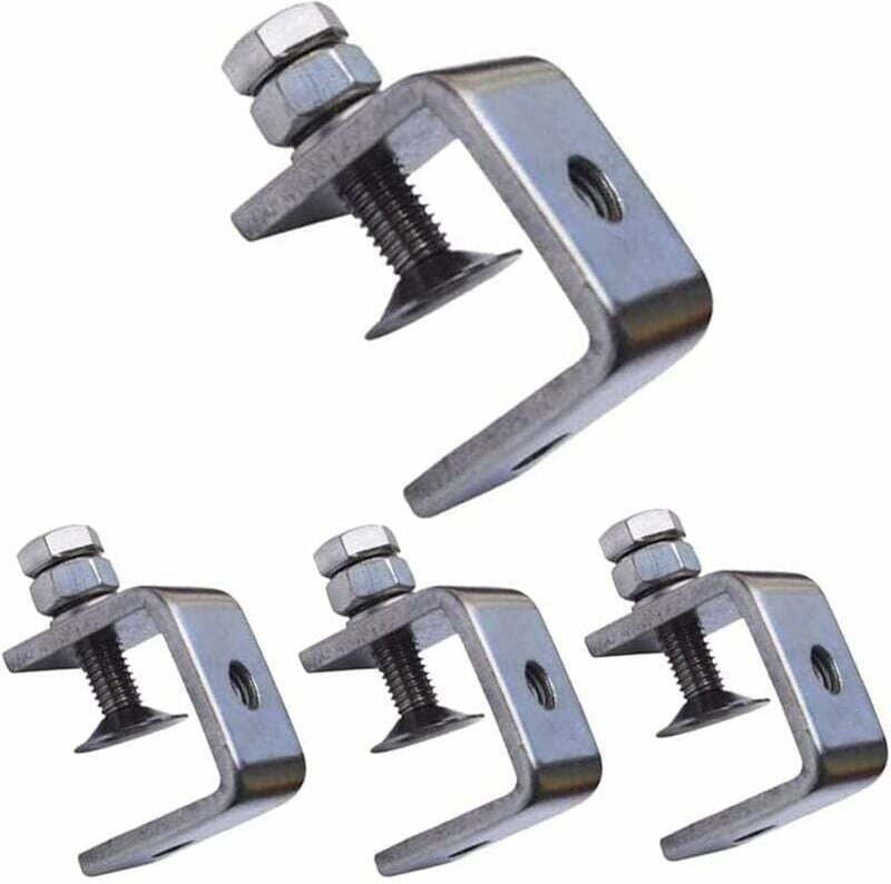 GABRIELLE C-Klemmen, 4 Stück, robuste Edelstahl-Klemmen, robuste C-Klemmen, Holzbearbeitungs-Befestigungsklemmen, für He...