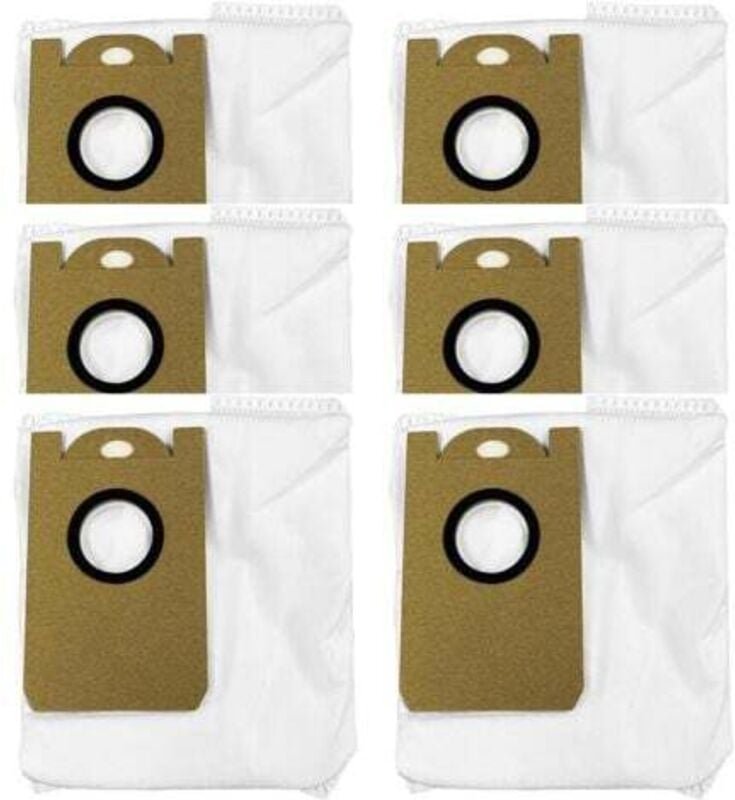 6er-Pack Kehrmaschinen-Staubbeutel für Honiture Q5, Q6, Q6 PRO, Laresar L6 Pro, Imou L11 Pro, Airrobo T10+, Neabot N2