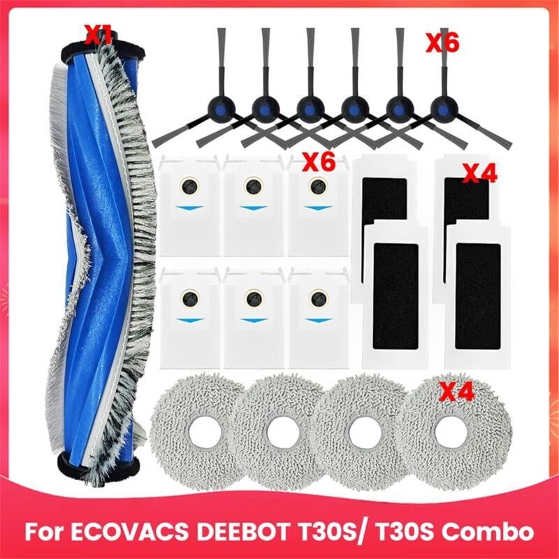 Für T30S/T30S Combo Roboter-Staubsauger-Bürstenfilter