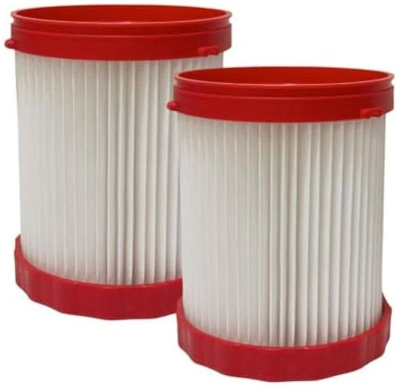 2-teiliger HEPA-Filter VF320H, kompatibel mit 18V 2,6 Gallonen Akku-Nass- und Trockensaugern