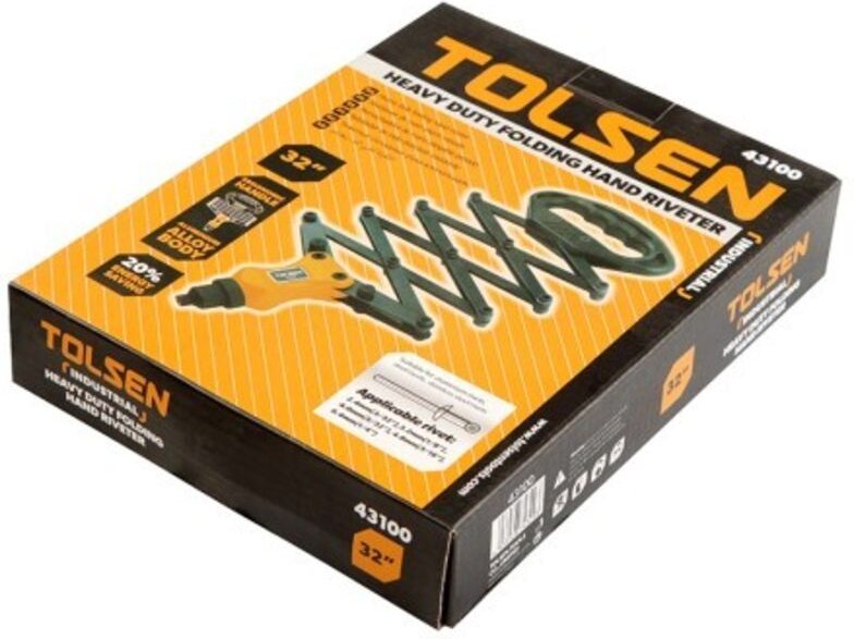 TOLSEN 190 mm Akkordeon-Nietzange, TOLSEN