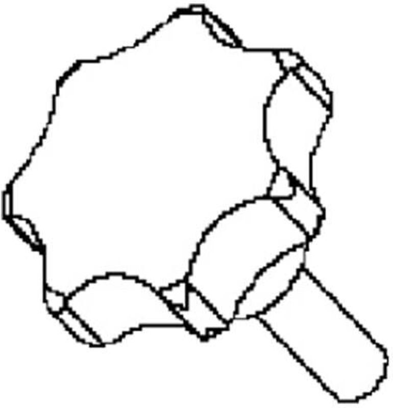 Bessey 4x Sterngriffschraube für Montagestütze STE / ST - 3101970