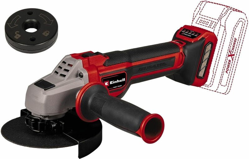 Akku-Winkelschleifer tp-ag 18/125 ce q Li Solo 18 v Winkelschleifer - Einhell