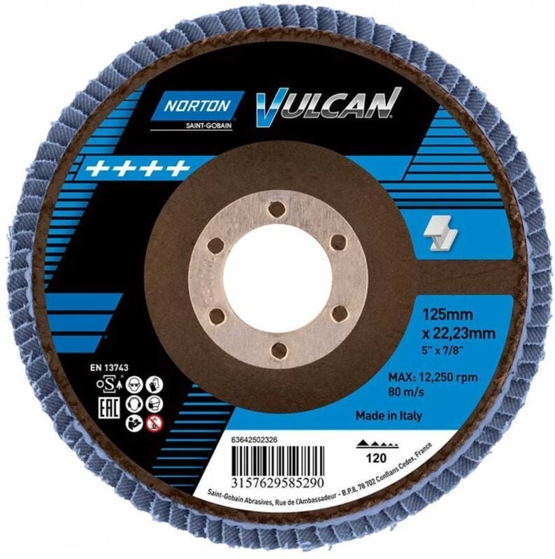 Norton Fächerscheibe Vulcan 125 mm P120
