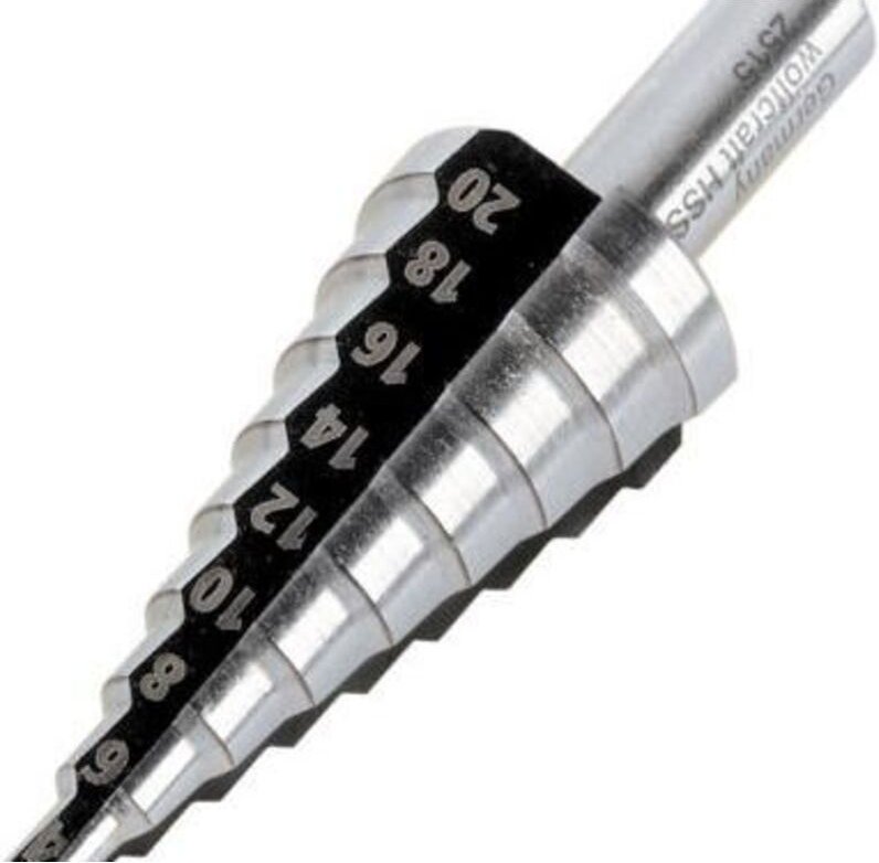 Wolfcraft - Stufenbohrer Rundschaft hss ø 8 - 30 mm Forstnerbohrer & Lochsägen