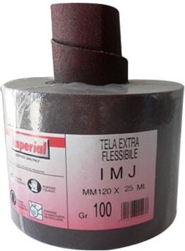 Tissu abrasif corindon imj 120 rouleau 25 mt. GR.100