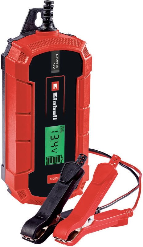 Einhell Batterie-Ladegerät CE-BC 4 M (intelligentes Batterieladegerät mit Mikroprozessorsteuerung für verschiedenste Bat...