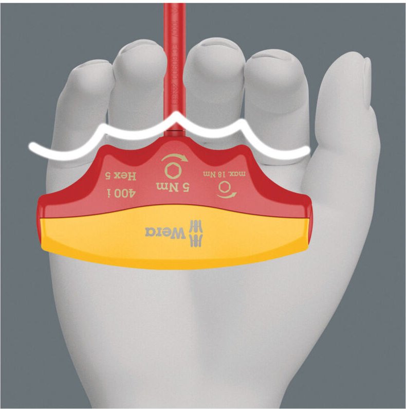 Drehmomentindikator mit T-Griff 4x90mm 5Nm vde - Wera