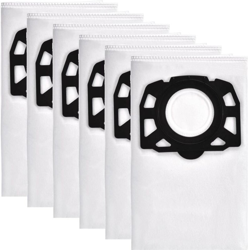 6 Stück Staubsaugerbeutel für Kärcher WD4,WD5,WD6 Vliesfilterbeutel kfi 487,Staubbeutel für Kärcher mv 4, mv 5, mv 6,WD5...