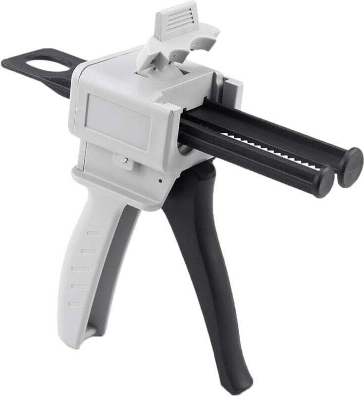 Dosierpistole, 50-ml-Epoxidharz-Dosierpistole, AB-Epoxidharz-Klebepistole mit Griff und Applikator für 2:1-Klebstoffmisc...