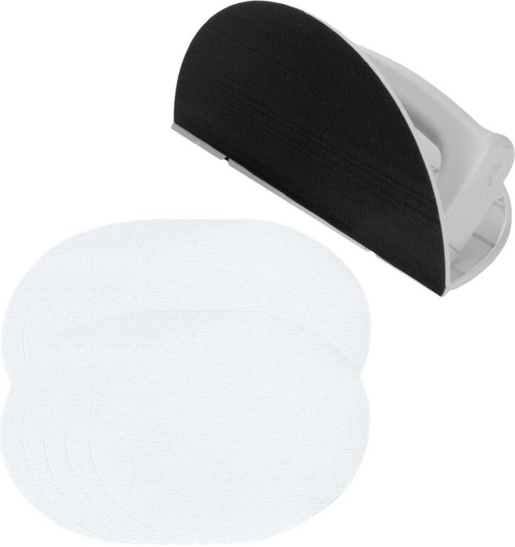 Multifunktionales, halbkreisförmiges Schleifpapierwerkzeug, selbstklebendes, halbkreisförmiges Polierschleifpapier zum S...