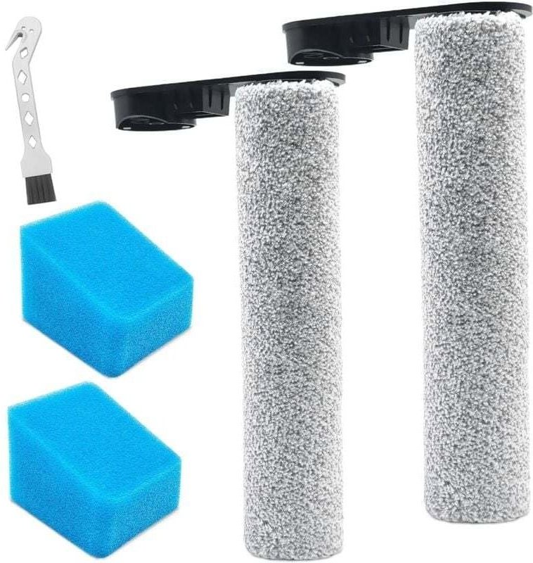 Bürstenrolle + Filter für Eureka NEW430, für JONR ED12 Nass- und Trockensauger Ersatzteile, Zubehörset 2 Bürstenrollen +...