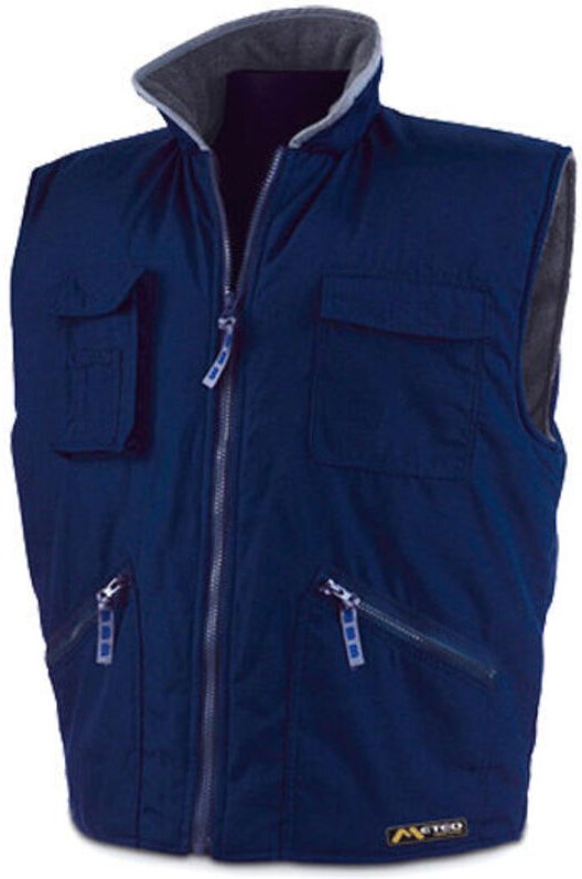 Blaue Marineweste Größe L mit Fleece-Innenfutter