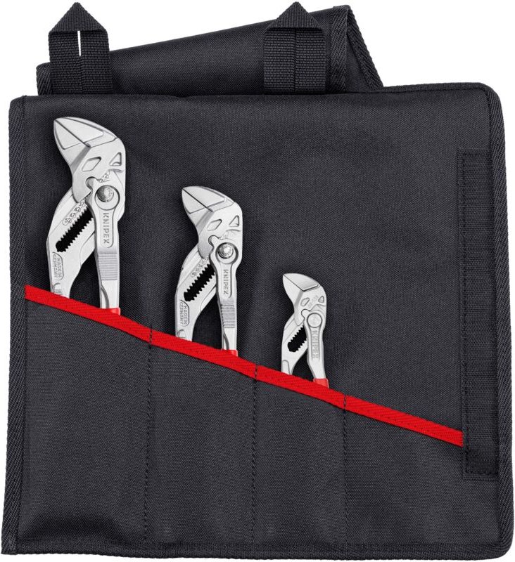 Knipex - Zangenschlüssel-Set 1 x 86 03 125, 1 x 86 03 180, 1 x 86 03 250 330 mm