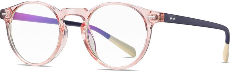 Goldene Lennon-Brille mit rundem Brillengestell Montana MM609B