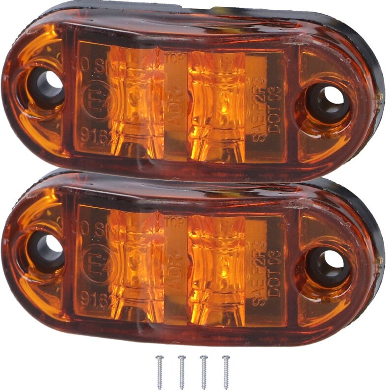 Helle Seitenmarkierungsleuchte Helligkeit der Signalstärke für Pkw, Lkw, Anhänger und Wohnmobile (C (gelb)).