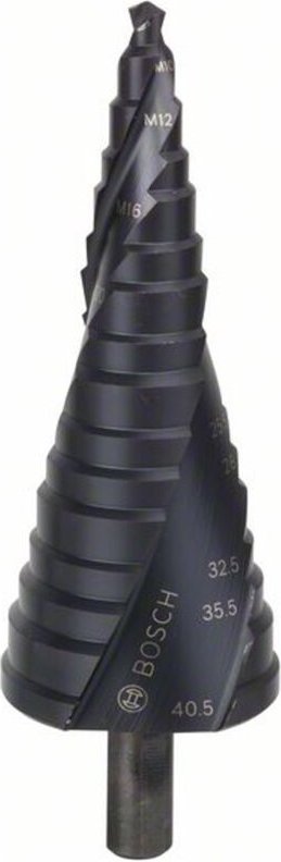 Stufenbohrer HSS-AlTiN M10-M40, 10,0 mm, 125,5 mm - Bosch
