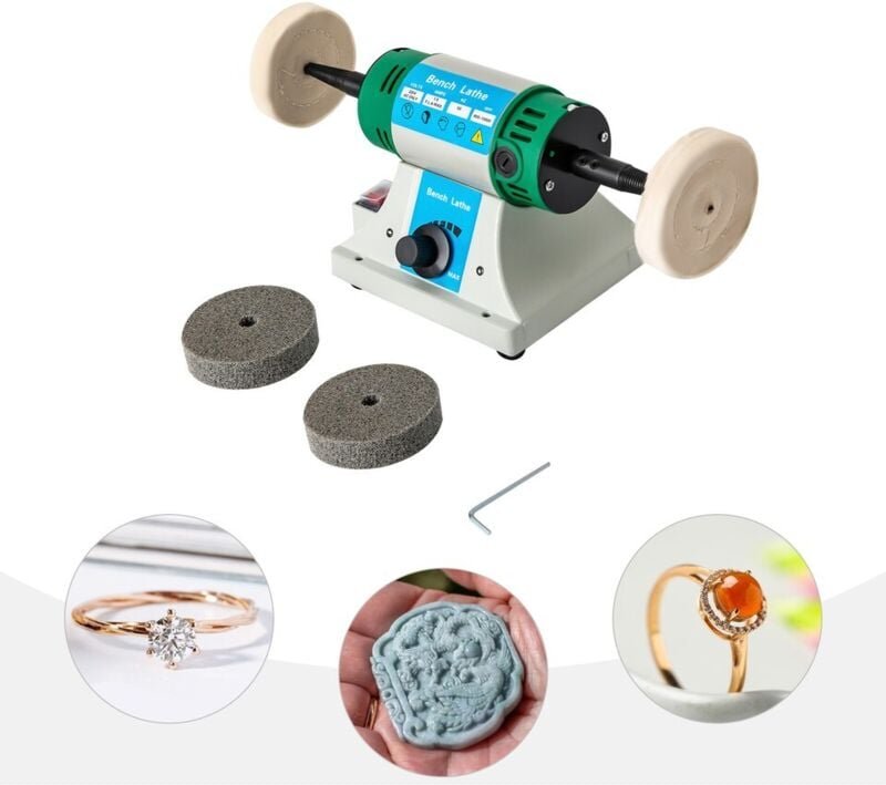 Senderpick - Poliermaschine Turmschleifmaschine Poliermotor 320w Polierblock 10000rpm