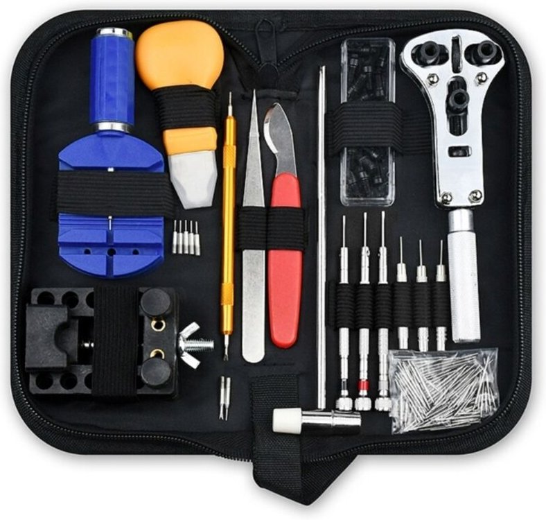 147-teiliges Uhrenreparaturset mit Federsteg-Entfernungswerkzeug